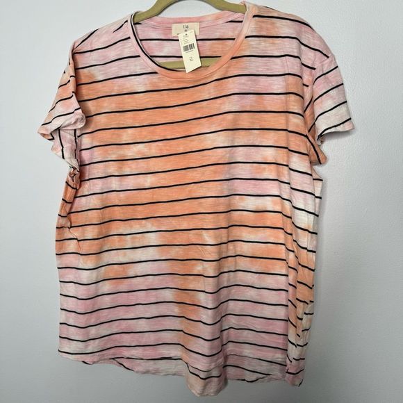 Anthropologie Tops - Anthropologie T.L.A stripe tee size XL